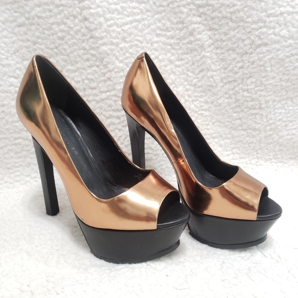 Kurt Geiger Shoes - Kurt Geiger | Copper & Black Heels